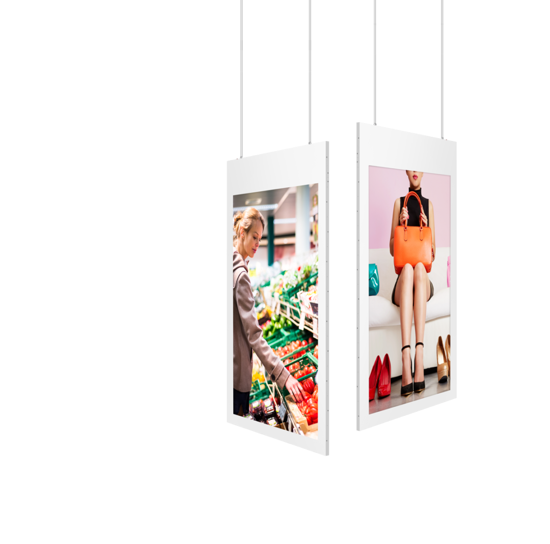 Sleek Hanging SingleSided Digital Signage Gallery Digital Signage
